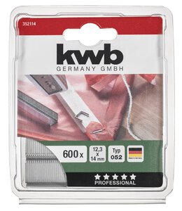 Klammern, 12,3 mm breit, Flachdraht, STAHL