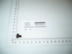 Schraube M6x10