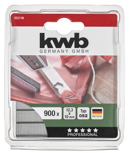 Klammern, 12,3 mm breit, Flachdraht, STAHL