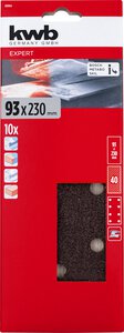 Schleifstreifen, HOLZ & METALL, Korund, 93 x 230 mm, gelocht, TYP A, SB