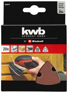 20-pc. Delta Sandpaper Set, 93 mm