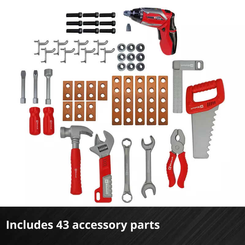 Einhell Toys Kids E-Case Work Bench 100pcs