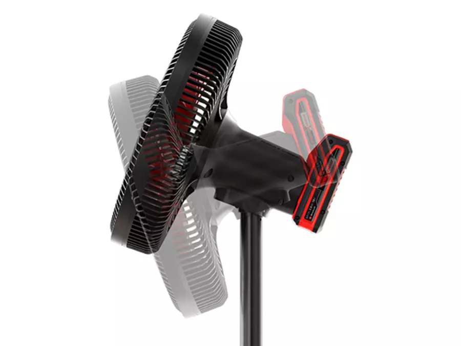 Tilting-fan-head