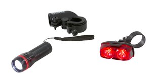 LED Fahrradleuchten Set, 3-tlg.