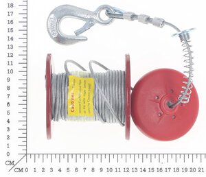 Stahlseil 12m mit Trommel