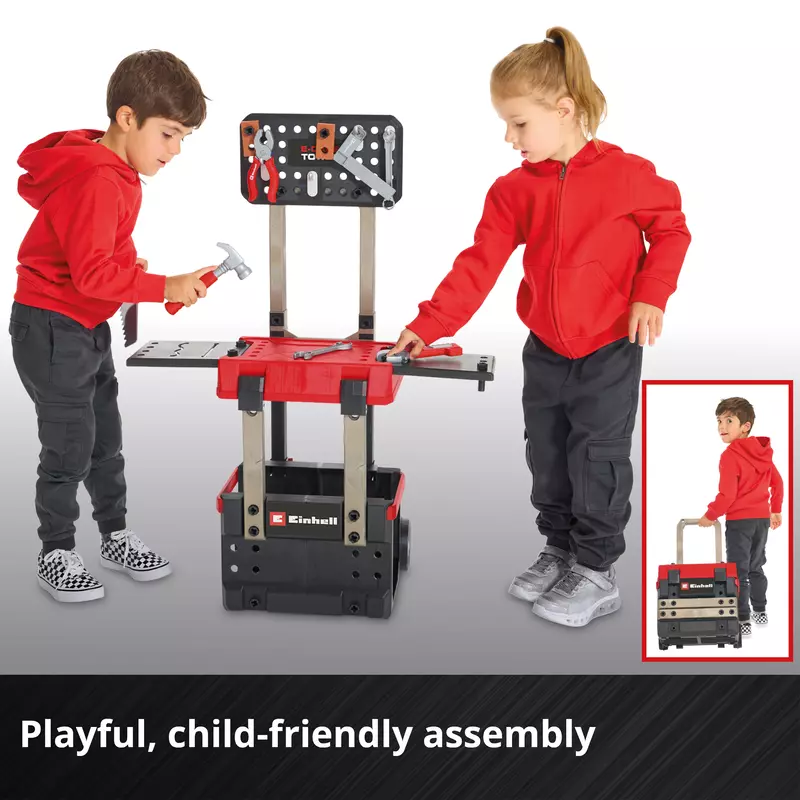 Einhell Toys Kids E-Case Work Bench 100pcs
