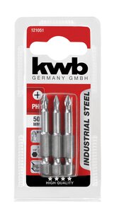 INDUSTRIAL STEEL Bits, 50 MM, PH, SB-Karte