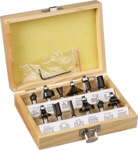 Set of router bits, 12 pcs.