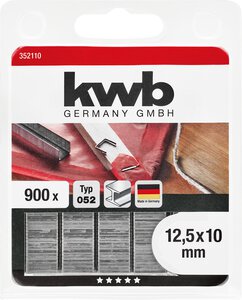 Klammern, 12,3 mm breit, Flachdraht, STAHL