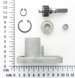 Drive shaft assembly on motor 