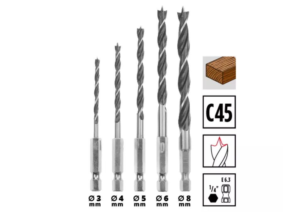 Wood-Twist-Drill-Bits