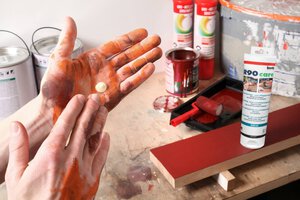 Handreinigungs- und Pflegecreme R90 care, 30 cm display