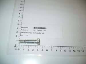 Spezialschraube M8