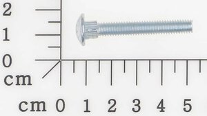 carriage bolt M6 x 38