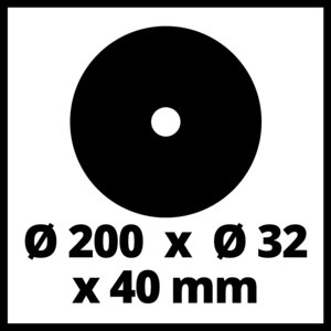 Schleifscheibe, K220, Ø 200 x 32 x 40 mm