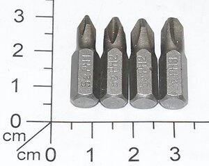 4xbits 25mm (PH1,2x PH2,PH3) 