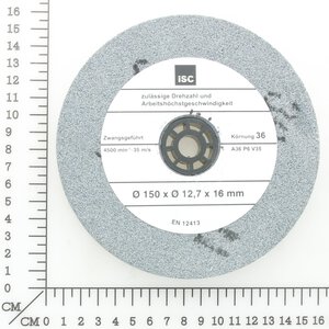 sanding disc coarse grained