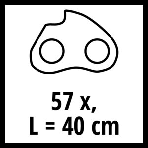 40 cm Sägekette, 3/8", 57 TG, 1,3 mm