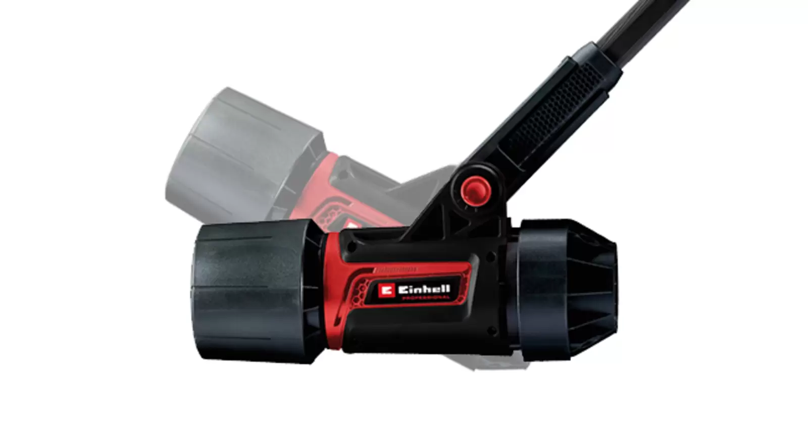 The Einhell Professional 36V Brushless Pro Blast Leaf Blower with adjustable blower tube on white background.