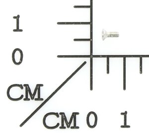 Cross slotted head machine scr