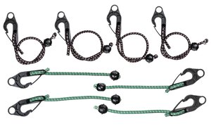 Set de cordeles tensores de toldo de lona, <br>8 piezas