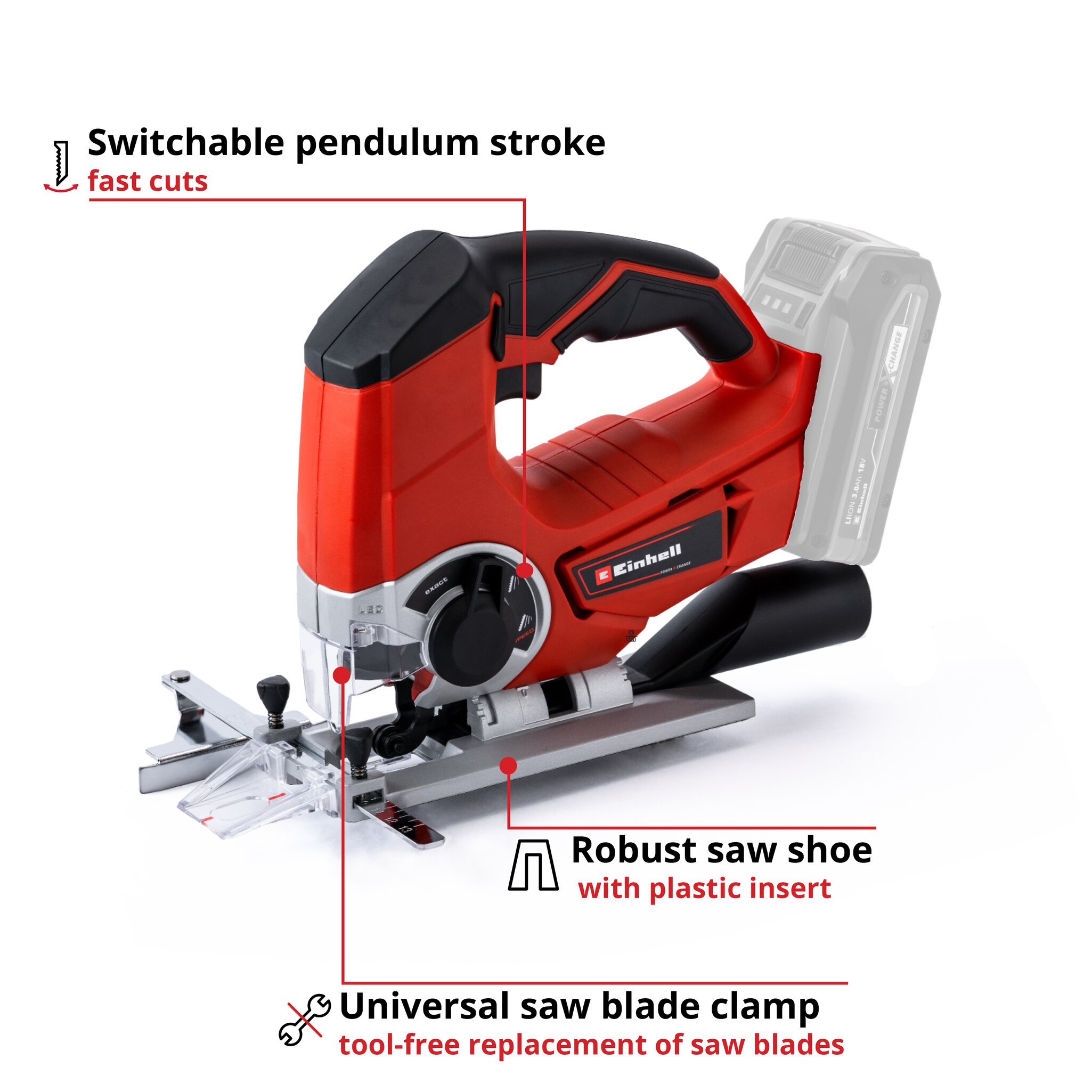 Te js 18 80 li solo cordless jig saw