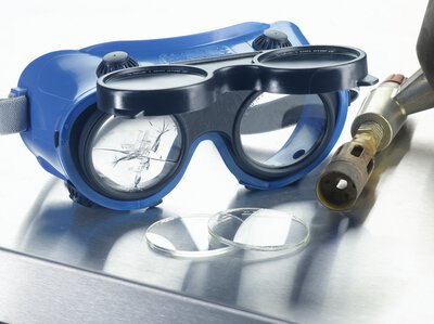 Ersatzglas klar für Schweißerschutzbrille 378010