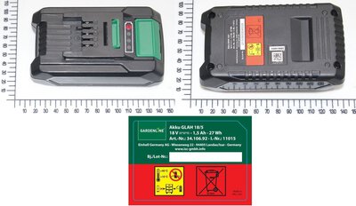 Battery for GFAH 18/5