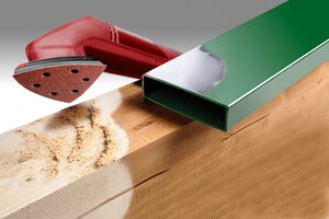 QUICK-STICK Schleifdreiecke, HOLZ & METALL, Edelkorund, 93 mm, SB