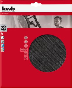 Abrasive mesh for pole sanders, Ø 225 mm, shrinkwrapped