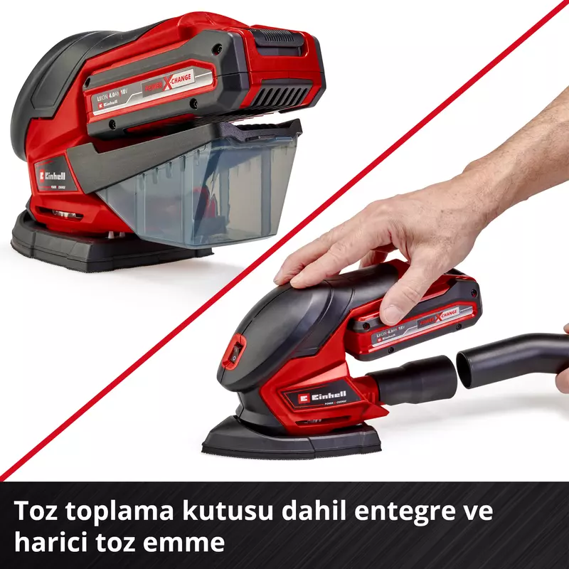 Einhell Akülü Çok Amaçlı Zımpara TE-OS 18/150 Li Solo