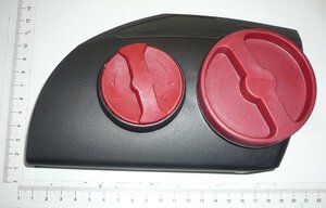End cap ass(Black w.Red screws