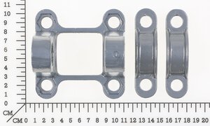 Pipe collar w. large hinge pin