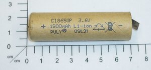 Akku Li-Ion 3,6V