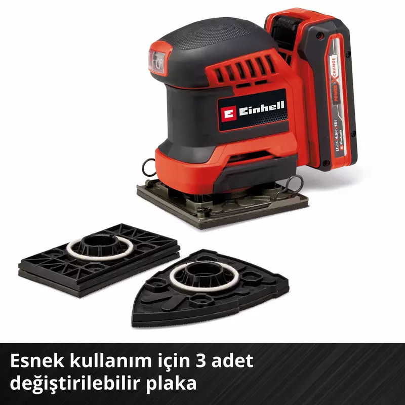 Einhell Akülü Avuç İçi Zımpara TE-OS 18/113 3X Li - Solo