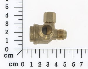 Non-return valve-release pipe