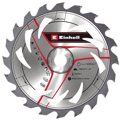 Sägebl HM Mit-Dü 150x16 Z20 - Ersatzteile / Zubehör - Einhell Service