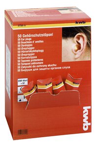 Einweg-Gehörschutzstöpsel im Profi-Sparpack, Weichkunststoff, hautverträglich
