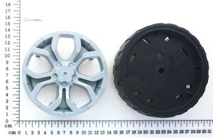 Wheel with cover a. cotter pin