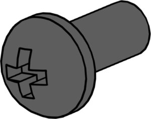 fillister head screw M5x6mm