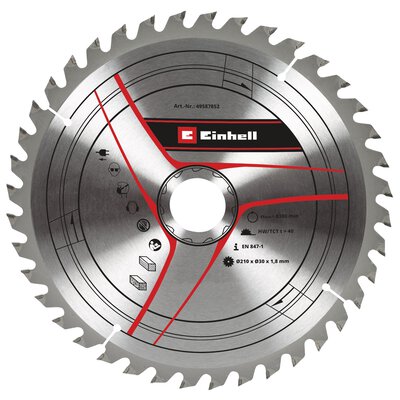 Sägebl. HM-Dü Ø 210x30x1,8 Z40 - Ersatzteile / Zubehör - Einhell 