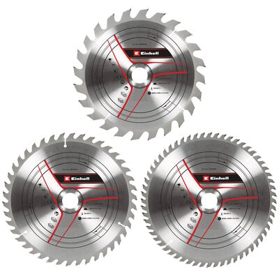 3-pc. TCT Circular Saw Blade Set, Ø 250 x 30 x 3.2 mm - Einhell Service