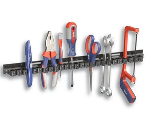 Werkzeughalter mit 24 Plastik-Klemmen, 20 Stück im Display