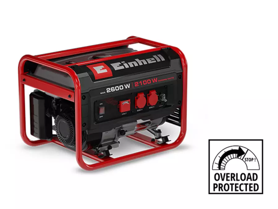 The Einhell TC-PG 2600 generator with overload protection, shown against a white background.