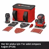 Einhell Akülü Avuç İçi Zımpara TE-OS 18/113 3X Li - Solo