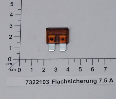 Flachsicherung 7,5 A 