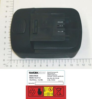 Battery for WZAS 14,4/1 Li