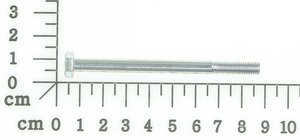 threaded bolt M6 x 80