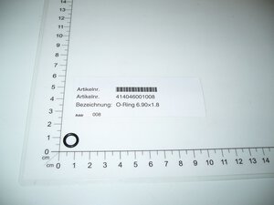 O Seal ring 6.90×1.8