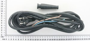 cable with plug and sleeve